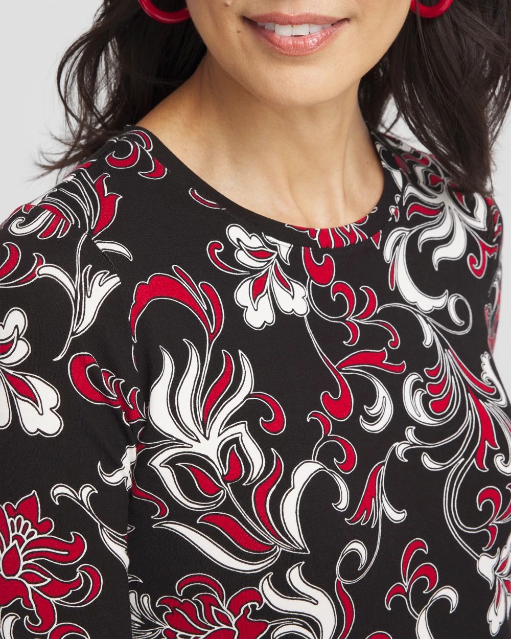 Touch of Cool™ Swirl Layering Tee | Chico's